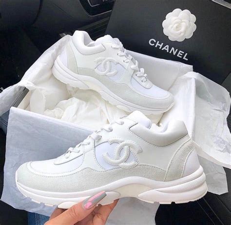 womens chanel trainers|Chanel white sneakers for women.